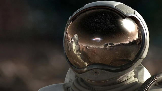 Free Astronaut 3D CGI Space wallpaper.