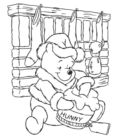 disney christmas coloring pages