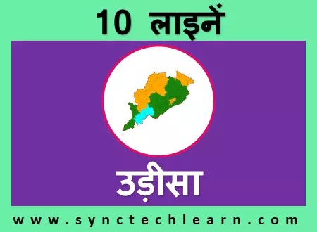 10 lines on Odisha state in Hindi