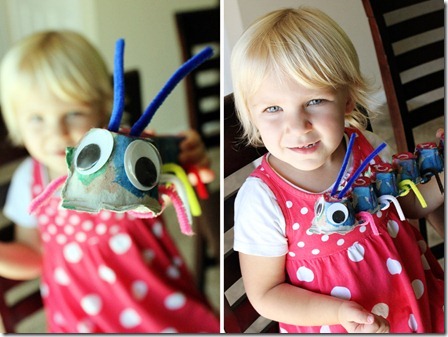 Hailey and Caterpillar 2-up
