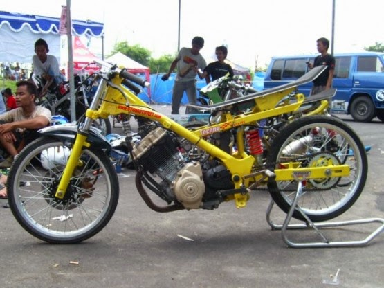 Foto Motor Satria Fu Modifikasi Drag  Otomotif News