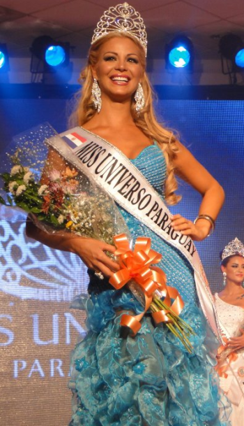 Miss Universe Universo Paraguay 2012 winner Egni Analia Almiron Eckert