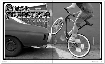 Site Blogspot  Free Style Bike on Fixed Freestyle  Article On Urban Velo