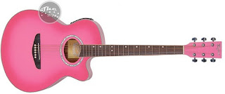 Dallas Steel Pink acoustic guitar