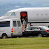 Fotos: Llegando al aeropuerto de Glasgow en un jet privado (23 junio)