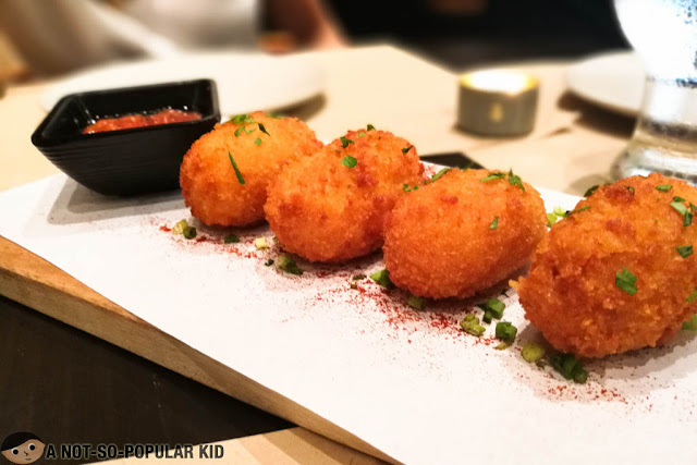 Croquetes de Quezo of Trufa Pasta Bar