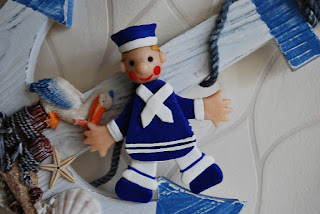 Nautical polymer clay sailorman