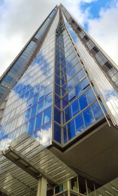 Reflections of clouds on The Shard