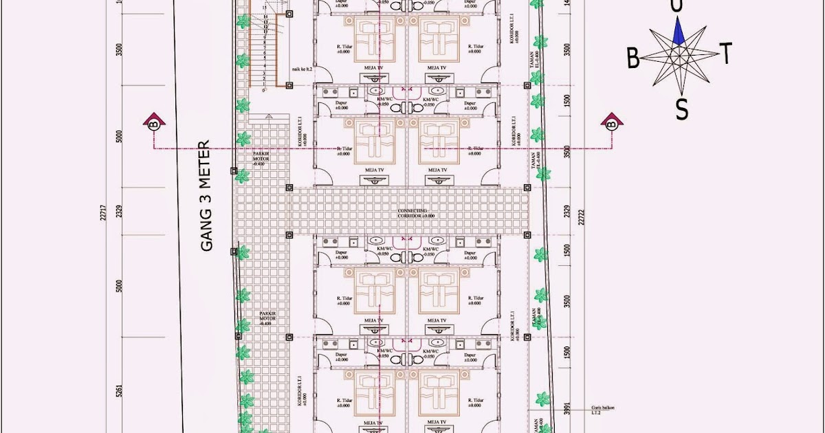 Bagoes Property: PAKET DESAIN RUMAH KOS CIRI KHAS BALI