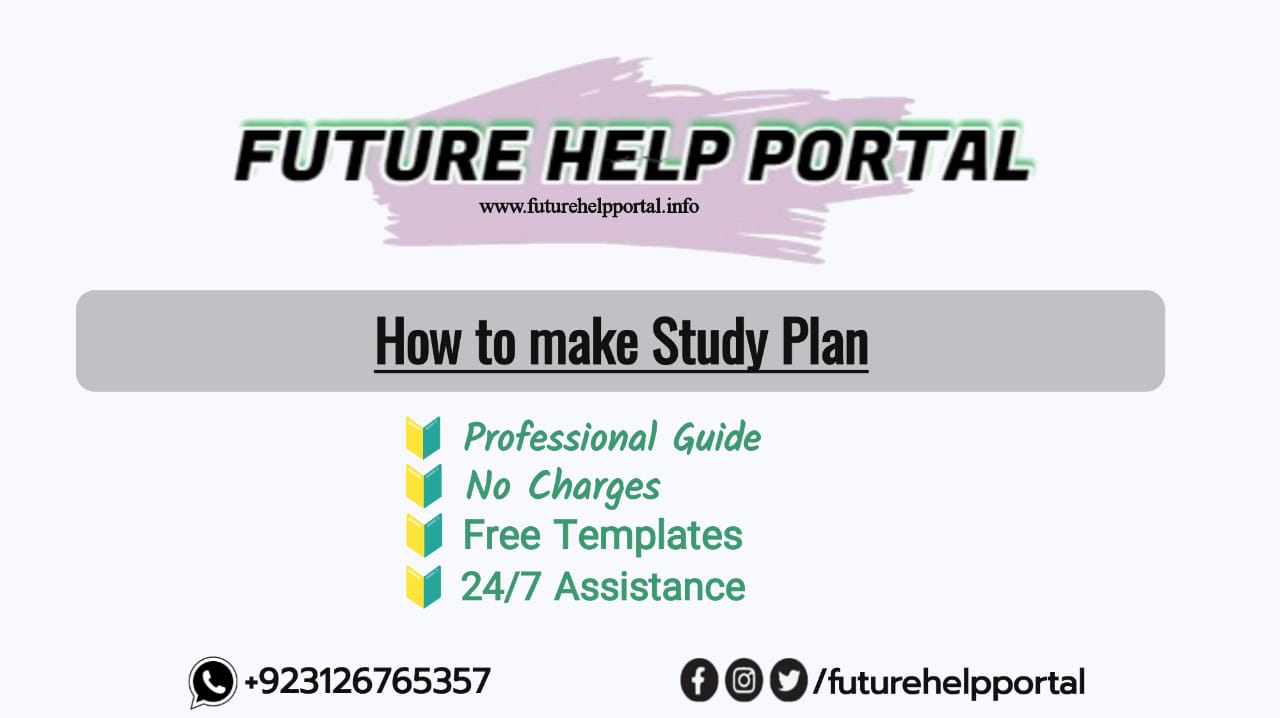 How to make Study Plan motivation letter free template Future Help Portal
