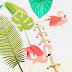 Free printable tropical leaf page marker - Lesezeichen - freebie