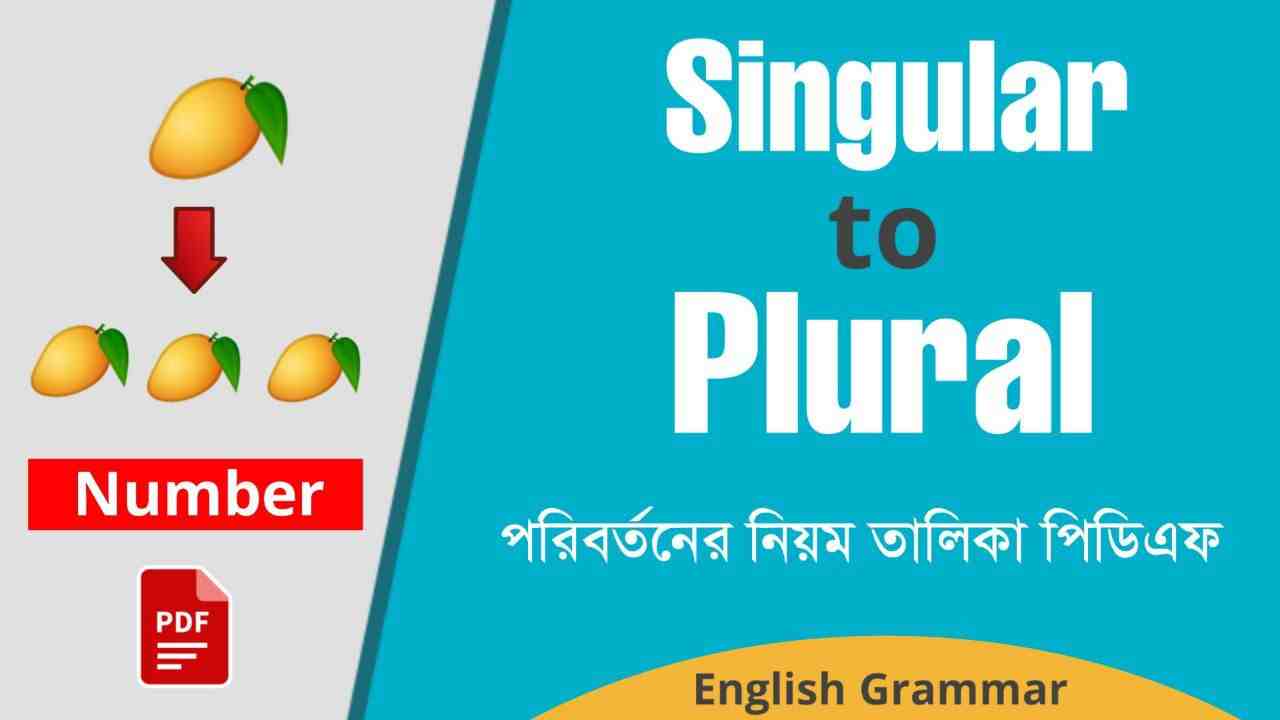 Singular to Plural Rules in Bengali PDF