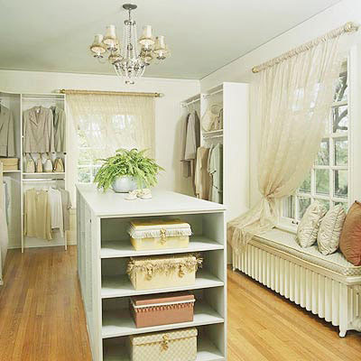 victorian style wallpaper. A sunny Victorian style closet