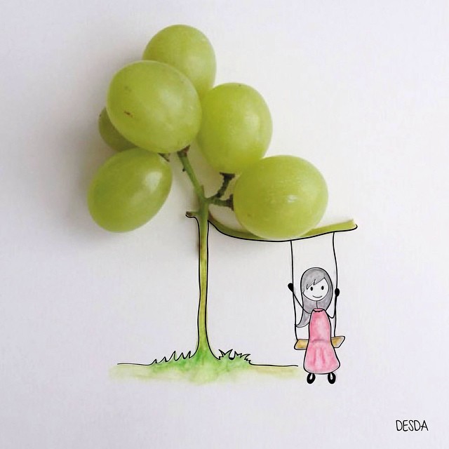 funny and cute photo illustrations by Clara Desda