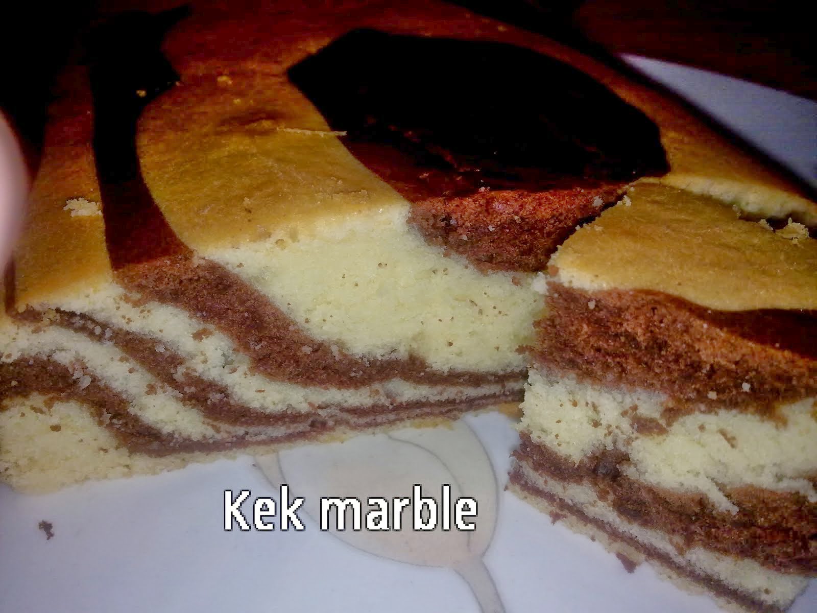 RESEPI KEK MARBLE KLASIK. ~ Resepi Terbaru