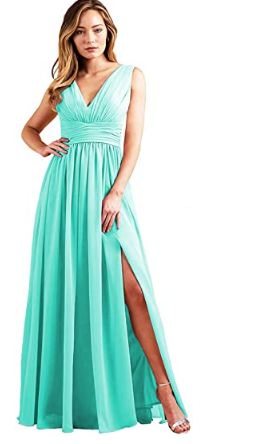 Bridesmaid Dresses Split Chiffon Prom - Dress Backless Formal Evening Gowns