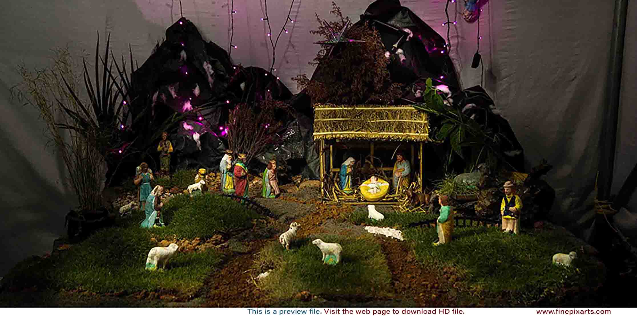 Christmas crib Pulkoodu little flower church elamkulam 00010