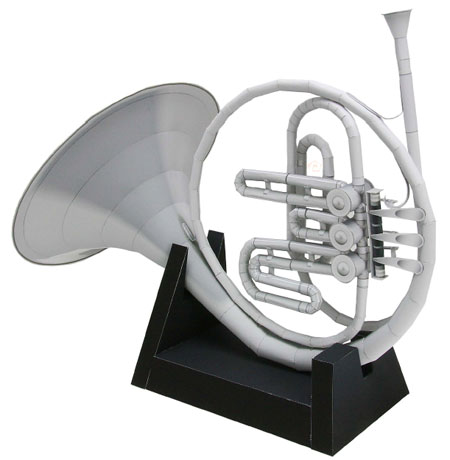 French Horn Papercraft