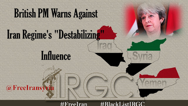 British PM Warns Against Iran Regime's "Destabilizing" Influence