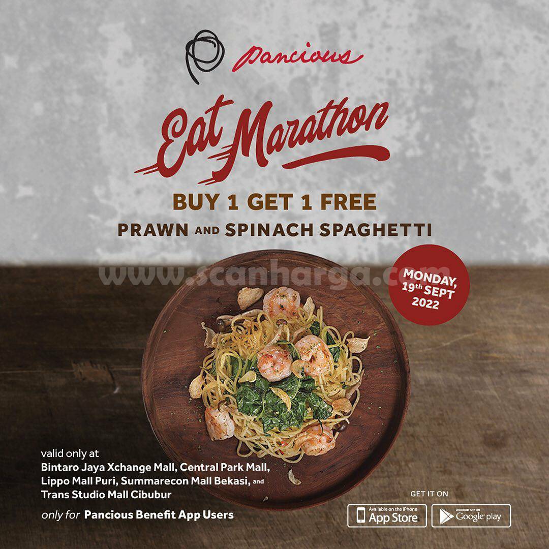 Promo PANCIOUS EAT MARATHON – Spesial BELI 1 GRATIS 1