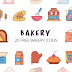 20 icone gratuite con tema la panetteria