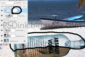 turorial photo effect membuat kehidupan di dalam botol.