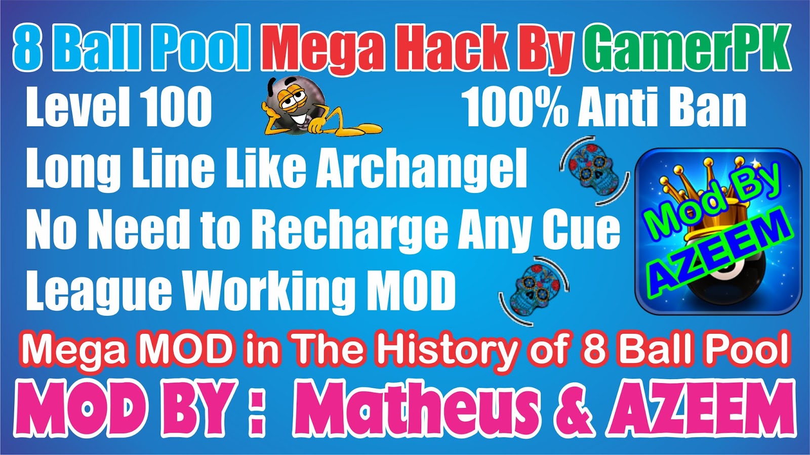 8 Ball 3.11.3 Mega MOD By Matheus & AZEEM - AzeemAsghar GamerPK - 