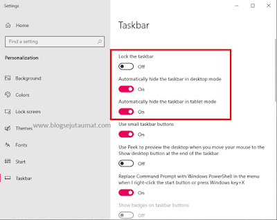Cara Menyembunyikan dan Menampilkan Taskbar Windows 10