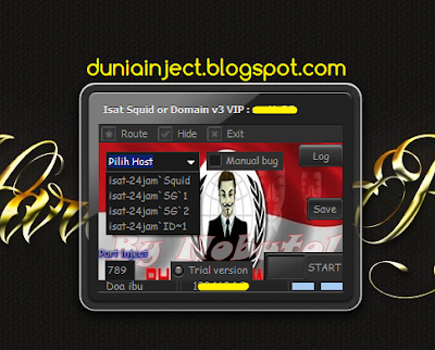 Inject Isat Squid or Domain v3 VIP Premium Trial 2 Minggu Awal Agustus 2015