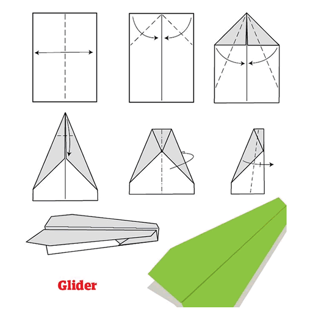 Como hacer aviones de papel paso a paso - Glider