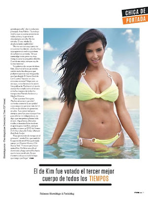 Hot Kim Kardashian FHM Spain Magazine June 2011 Pictures