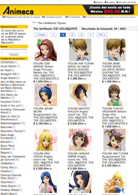 FIGURAS The IdolMaster, THE IDOLM@STER