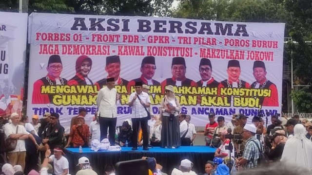 Eks Menteri Agama Fachrul Razi 'Ultimatum' 8 Hakim MK Saat Demo di Patung Kuda