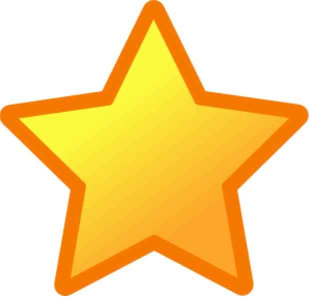 gold star clipart. my shiny gold star :) clip art