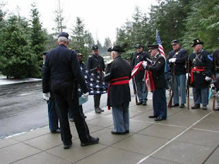 4th US civil war soldier interment, flag