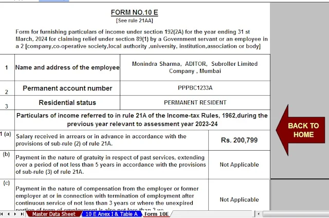 Download the Automated U/s 89(1) Salary Income Tax Arrears Relief Calculator