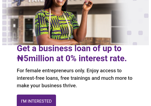 APPLY NOW : FCMB #5 MILLION NAIRA ZERO PERCENTAGE INTEREST LOAN AND TRAINING FOR NIGERIAN WOMEN 2019