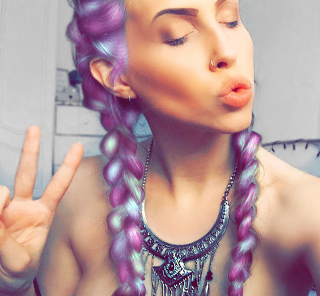 braids, pastel hair, natural makeup, new look, beauty blogger,