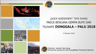 Kaji Cepat Tata Ruang Pasca Bencana Gempa Tsunami Palu Donggala 2018