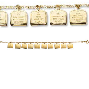 Bracelet With Ten Commandments On It