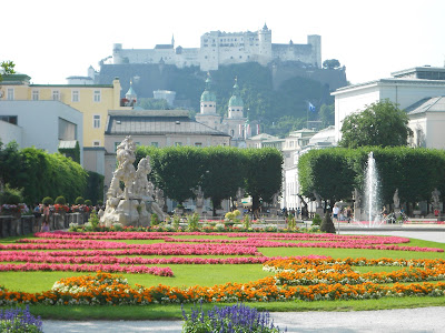 Hohensalzburg desde los Jardines del Palacio de Mirabell Salzburgo