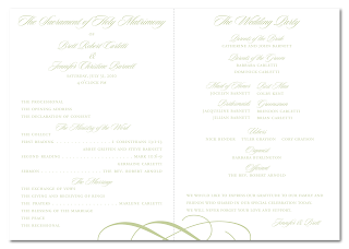 custom flourish ceremony program design