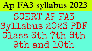 Fa 3 Syllabus 2023 PDF