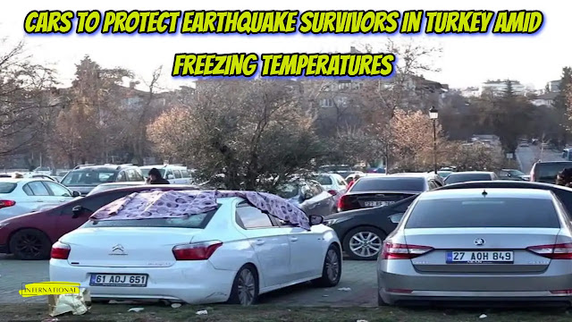 Cars to protect earthquake survivors in Turkey
