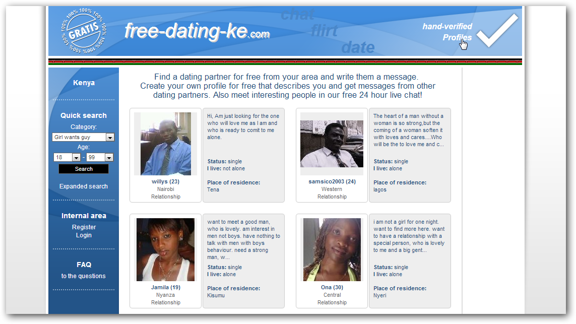 free dating website.com