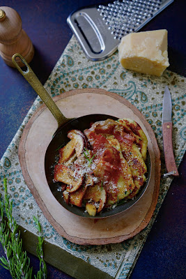 pommes de terre , diner en famille , cuisine facile , champignons