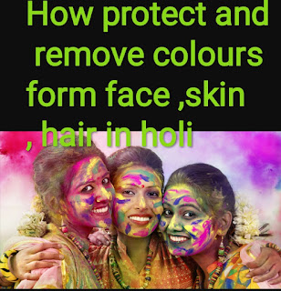 How protect face from colours in holi