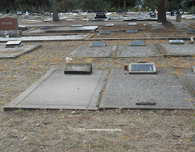 Graves of Gilbert Grozelle Mary Grozelle and Murray Grozelle