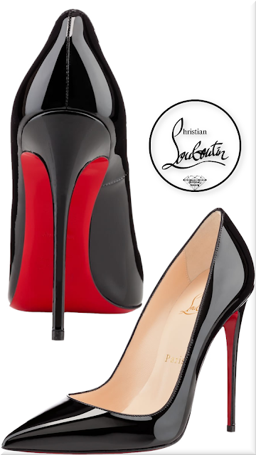 ♦Black Christian Louboutin So Kate 120 patent leather pumps #christianlouboutin #shoes #black #brilliantluxury