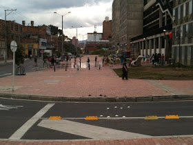 Children having a water fight in Bogotá: in other parts of Colombia they're fighting to find water right now.